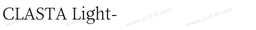 CLASTA Light字体转换